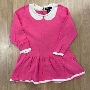 Baby gap pink knit dress size 12-18m